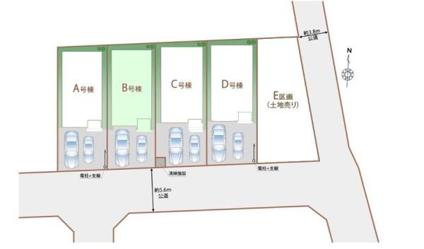 松戸市和名ケ谷　B号棟　新築戸建