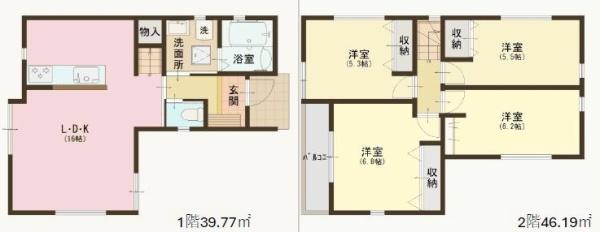 鎌ケ谷市東道野辺3丁目の新築一戸建