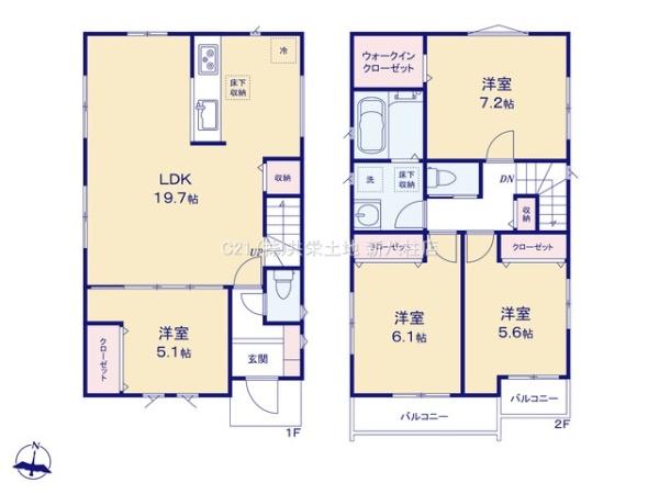 柏市つくしが丘２丁目の新築一戸建