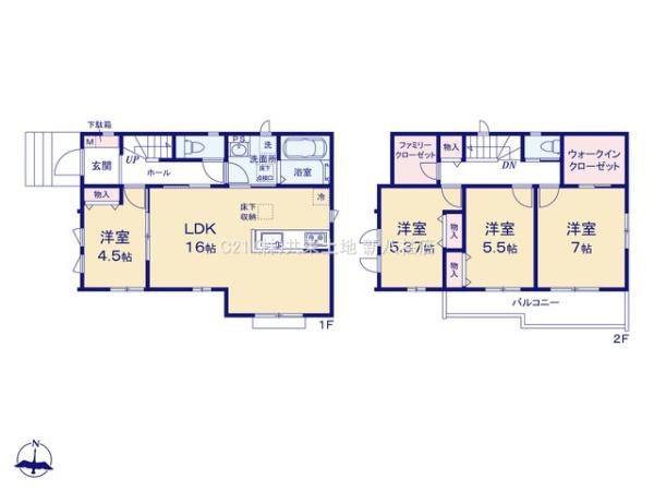 松戸市中金杉4丁目115番　D号棟　新築戸建