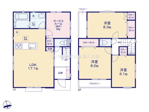 柏市八幡町の新築一戸建