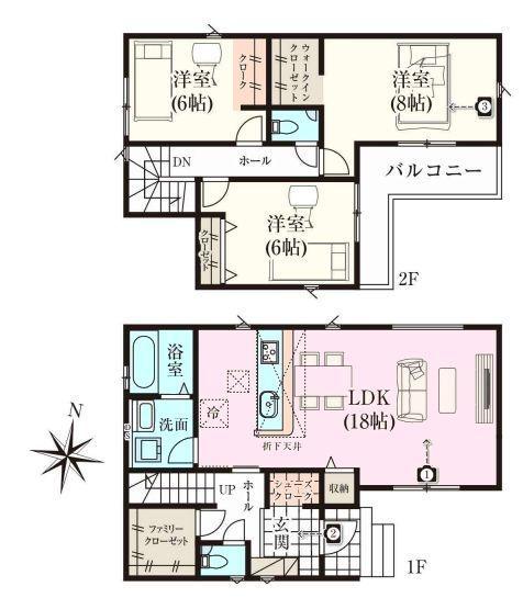流山市加7期 2号棟 新築戸建