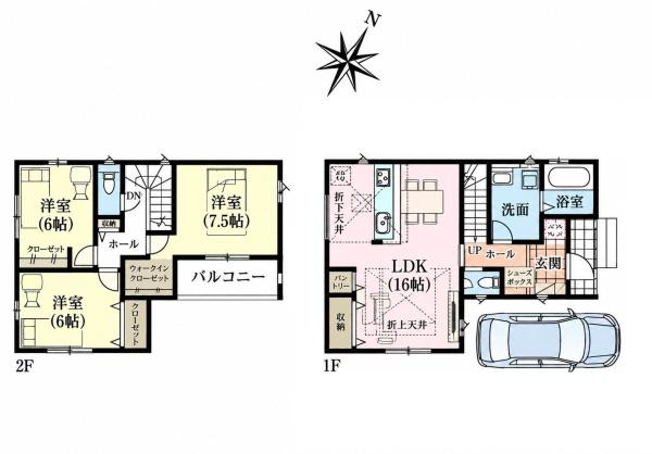 柏市南逆井3丁目の新築一戸建