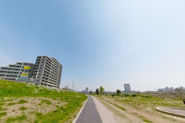 大田区矢口３丁目の土地(多摩川大橋緑地)
