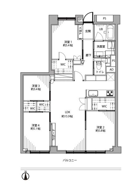 日商岩井大岡山第2マンションB棟