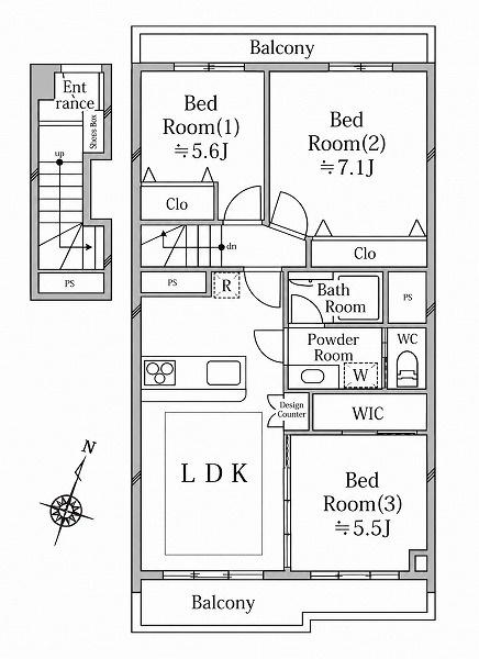 馬事公苑前ハイム2号棟
