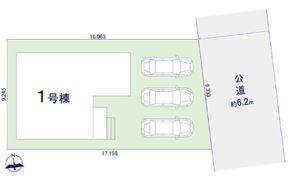 青梅市新町5期 1号棟(区画図)