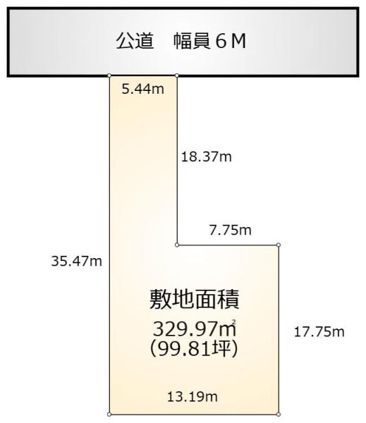 青梅市河辺町6丁目　売地