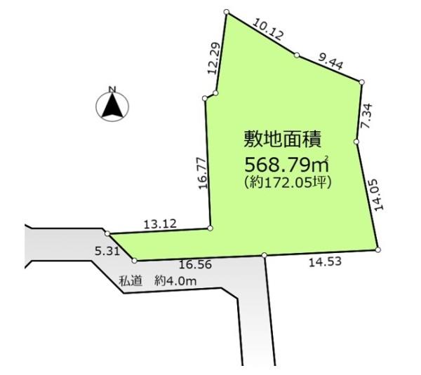 青梅市師岡町２丁目の土地