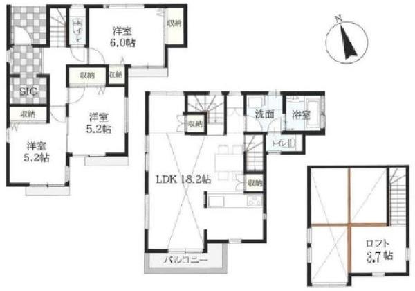 亀井野四丁目新築戸建C号棟