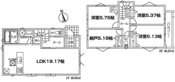 白百合2丁目新築戸建1号棟