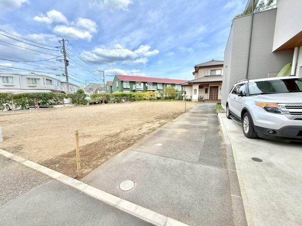 茅ヶ崎市浜竹3丁目の土地(前面道路含む現地写真)