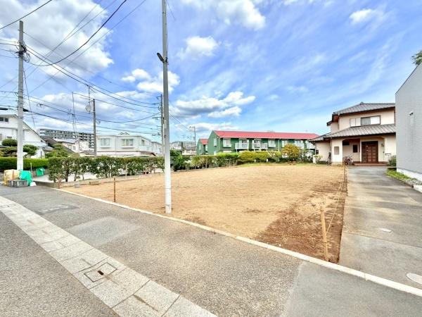茅ヶ崎市浜竹3丁目の土地(前面道路含む現地写真)