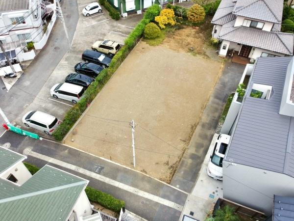 茅ヶ崎市浜竹3丁目の土地(現地土地写真)