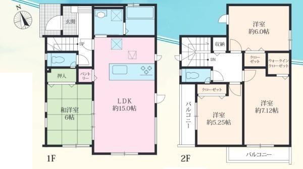 和泉中央北2丁目新築戸建1号棟(間取り)