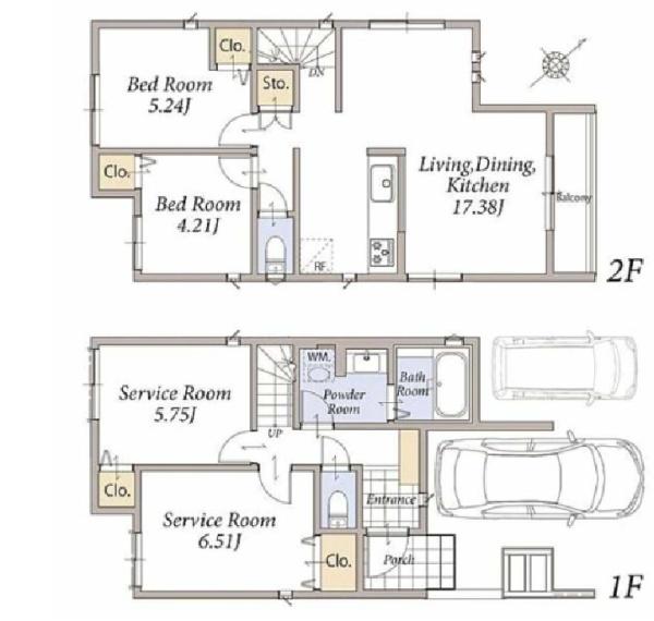 南湖新築戸建1号棟(間取り)