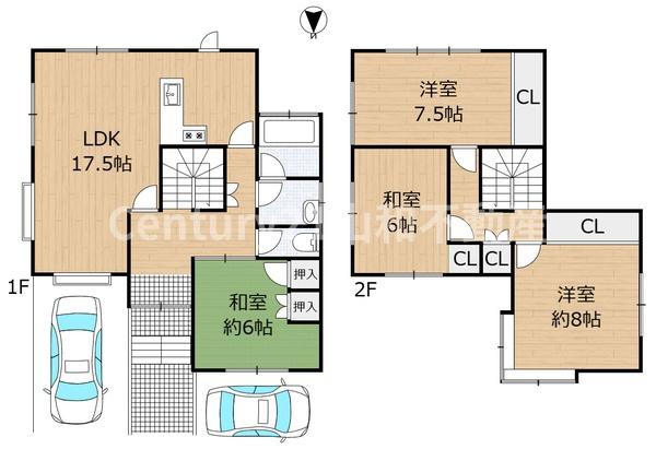 亀岡市南つつじケ丘桜台３丁目の中古一戸建て