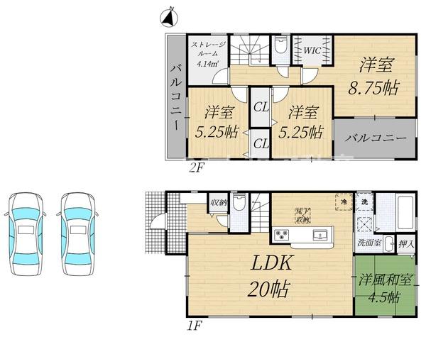 リーブルガーデン八木町八木鹿草1号棟（新築一戸建）