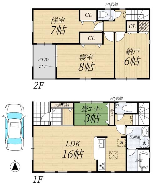 クレイドルガーデン曽我部町寺第3-⑨号棟(新築一戸建）
