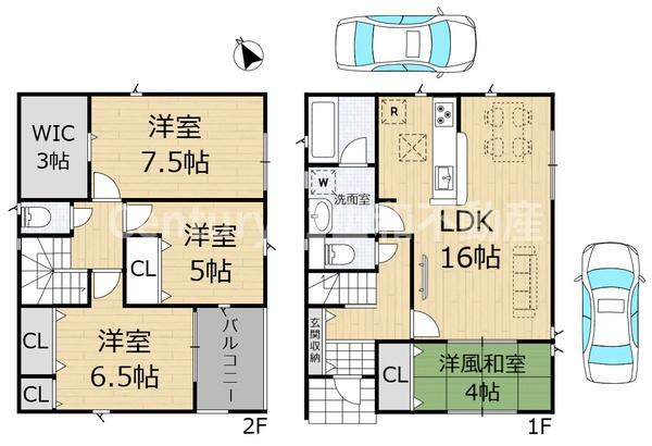 クレイドルガーデン余部町第5②号棟(新築一戸建)