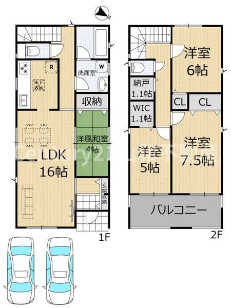クレイドルガーデン古世町第2　①号棟(新築一戸建)