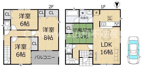 クレイドルガーデン篠町野条第３　③号棟(新築一戸建)