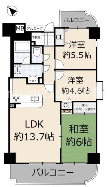 クラウンハイム園部604号室（中古マンション）