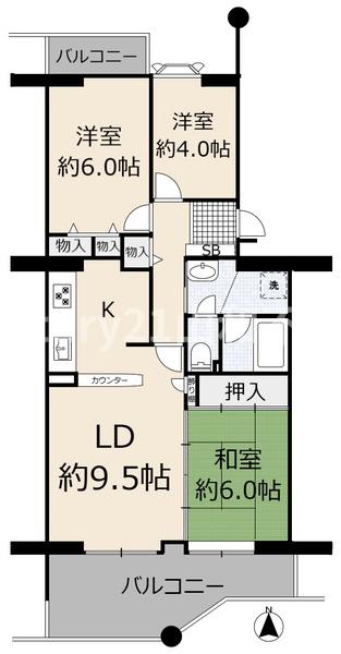 保津川団地第３第３１号棟204号室（中古マンション）