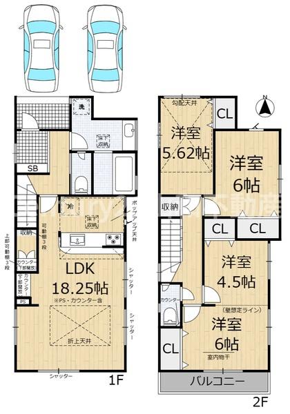 ブルーミングガーデン突抜町①号棟（新築一戸建）