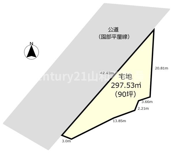 南丹市園部町内林町６号の土地