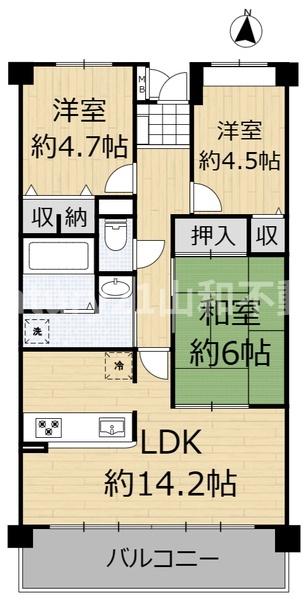 グランコート亀岡407号室（中古マンション）