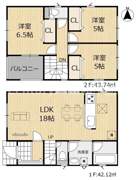 クレイドルガーデン余部町天神又(新築一戸建)