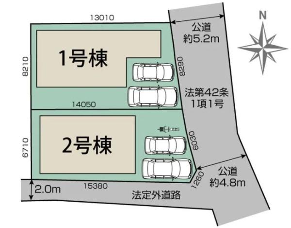 ブルーミングガーデン篠町野条イカノ辻南2号棟（新築一戸建）