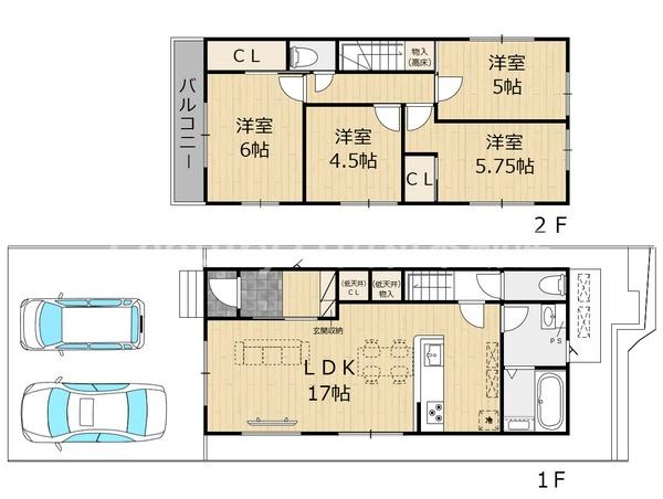 亀岡市余部町天神又の新築一戸建