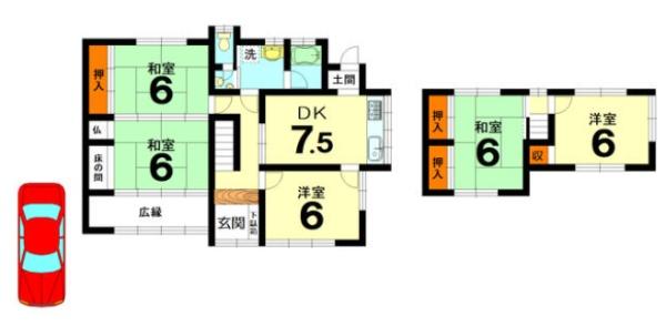 亀岡市河原林町勝林島畑ケ田の中古一戸建
