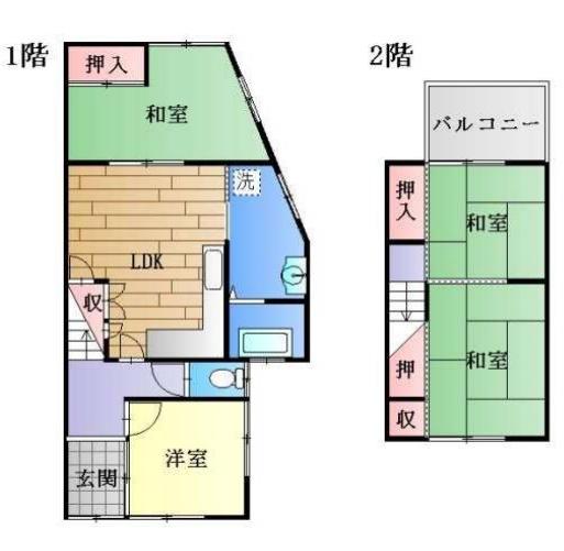 亀岡市下矢田町２丁目の中古テラスハウス
