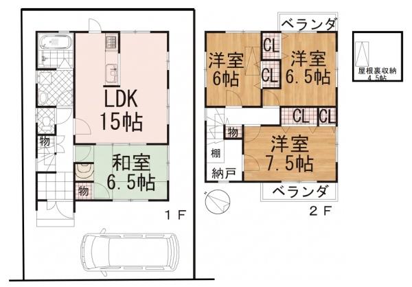 亀岡市篠町篠下西山の中古一戸建て