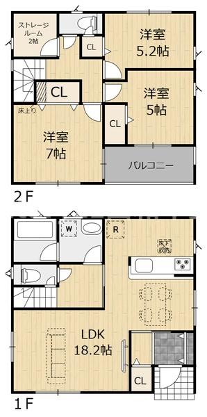 クレイドルガーデン篠町篠上中筋(新築一戸建)