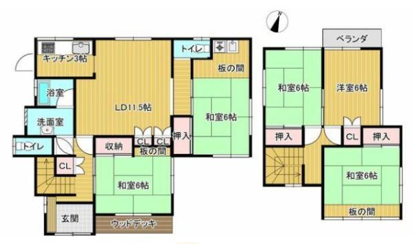 亀岡市西つつじケ丘大山台２丁目の中古一戸建て