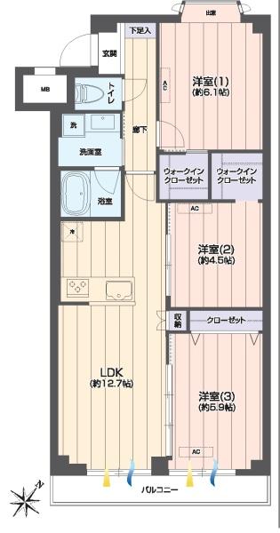 ダイアパレス上大岡第六Ｂ棟