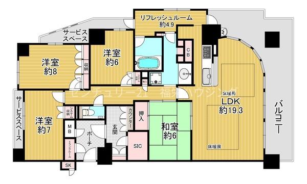 セントプレイス大阪パークサイトコート