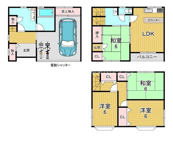 門真市島頭４丁目の中古一戸建て