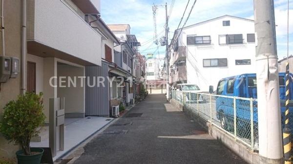 城東区鴫野東3丁目新築戸建て(前面道路含む現地写真)