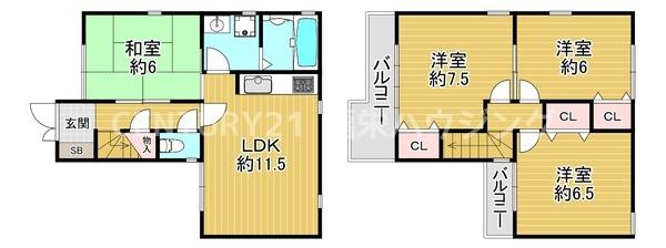 東大阪市楠根３丁目の中古一戸建て