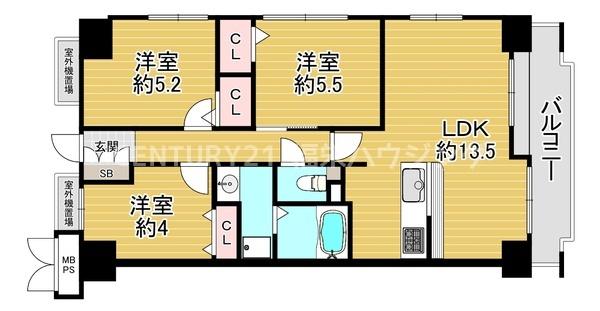 ライオンズマンション城東緑橋(間取り)