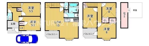 門真市小路町の中古一戸建て