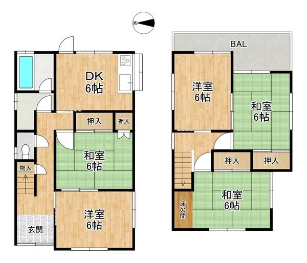 枚方市招提大谷３丁目の中古一戸建て