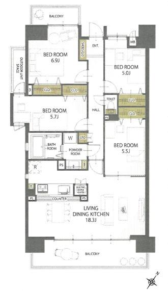 リバティパーク枚方Ａ棟　中古マンション