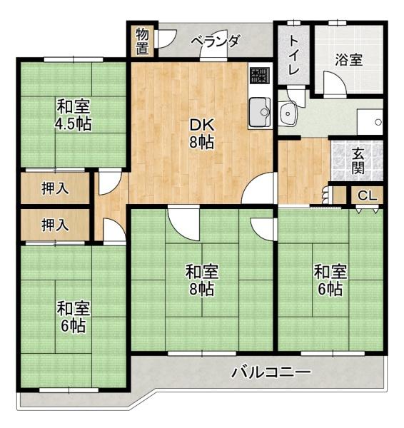 藤阪ハイツＡ１０号棟　中古マンション