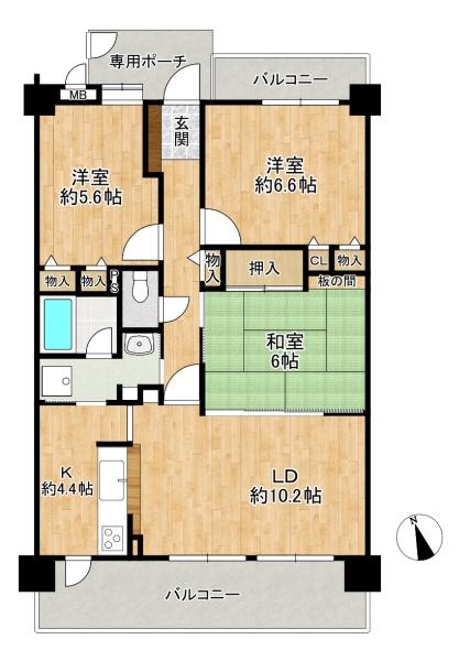 ダイアパレス枚方山田池公園中古マンション